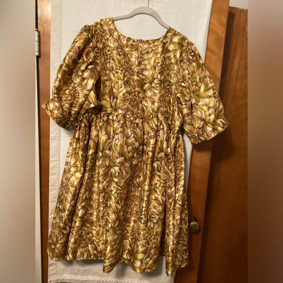 KIKA VARGAS GOLDEN BABY DOLL DRESS SZ 2X NWT - Picture 6 of 12